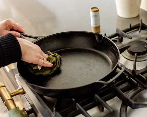 Cast Iron Seasoning Balm in Eco Friendly container