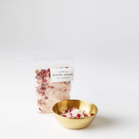 Rose Sandalwood Bath Soak Tube | salts gift spa therapy