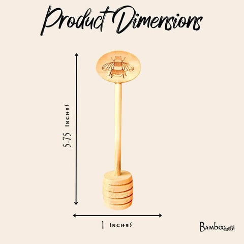 Bamboo Honey Dipper Spoon | Fall Bestseller