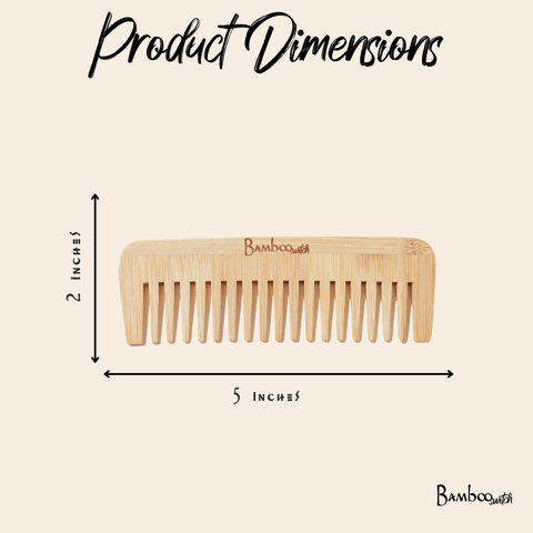 Pointed Bamboo Wide Tooth Comb | Bestseller