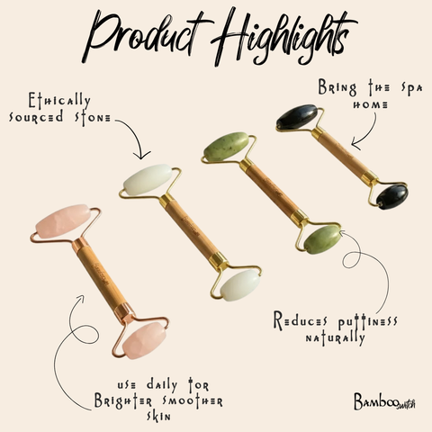 Bamboo Facial Massage Roller | Self Care Bestseller