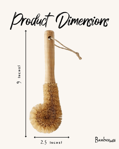 Bamboo Drinkware Cleaning Brush | Scrubber Bestseller