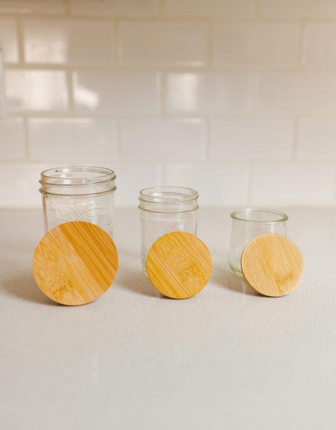 Bamboo Mason Jar Lids | Fall Canning Bestseller