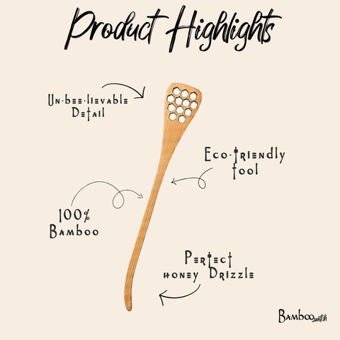 Bamboo Honey Dipper Spoon | Fall Bestseller