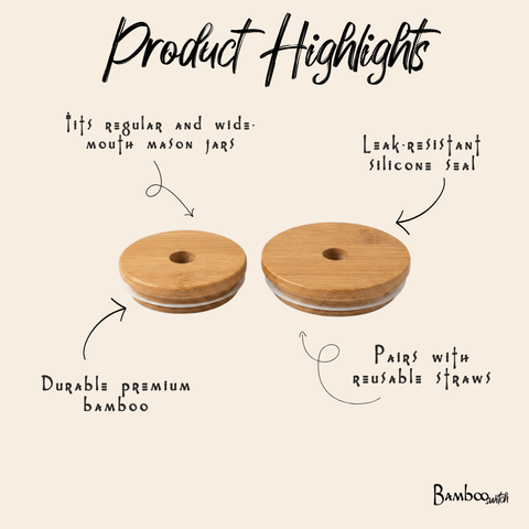 Bamboo Mason Jar Lids | Fall Canning Bestseller