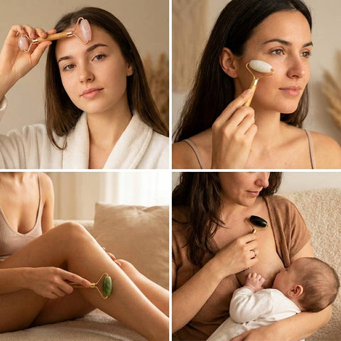 Bamboo Facial Massage Roller | Self Care Bestseller