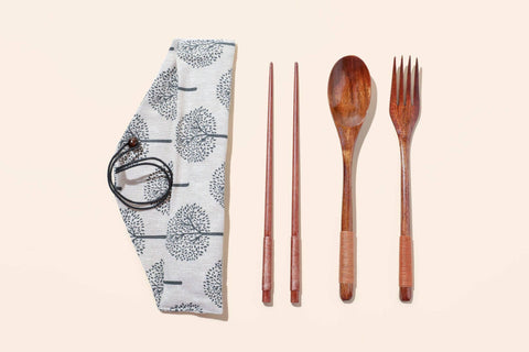 Coconut Utensil Cutlery Set | Gift Bestseller