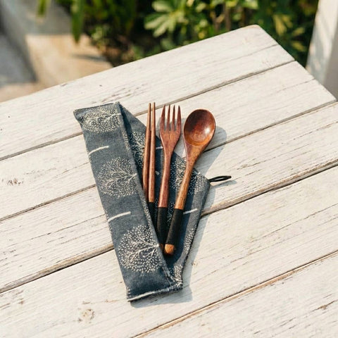 Coconut Utensil Cutlery Set | Gift Bestseller