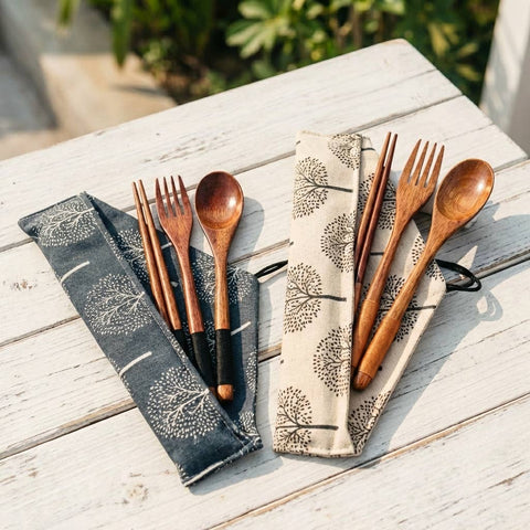 Coconut Utensil Cutlery Set | Gift Bestseller