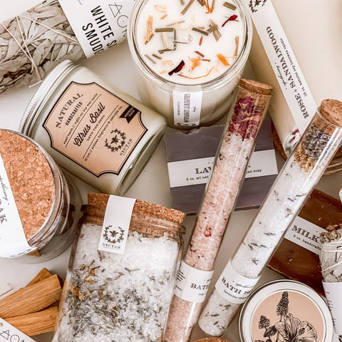 Lavender Chamomile Bath Soak Tube | salts gift spa therapy
