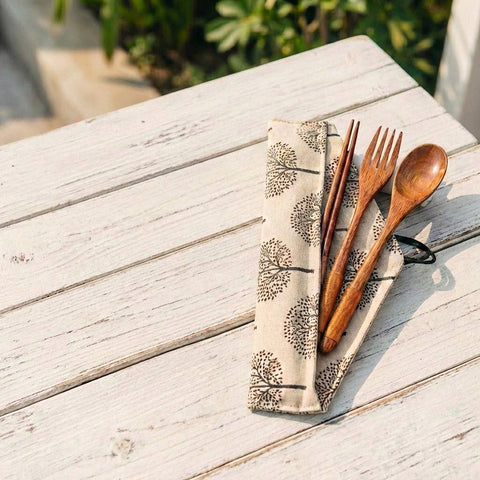 Coconut Utensil Cutlery Set | Gift Bestseller