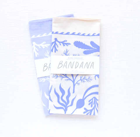 Tides Bandana - Coastal Textile, Nature-Inspired Gift