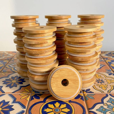 Bamboo Mason Jar Lids | Fall Canning Bestseller