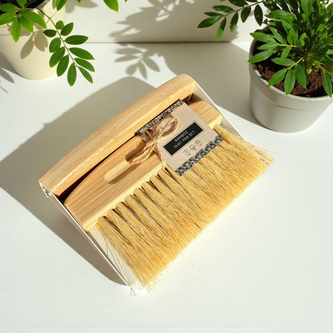 Bamboo Dust Pan & Bamboo Brush | Cleaning Bestseller