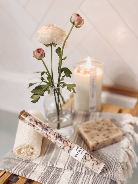 Wildflowers Bath Soak Tube | salts gift tea spa therapy
