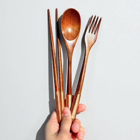 Coconut Utensil Cutlery Set | Gift Bestseller
